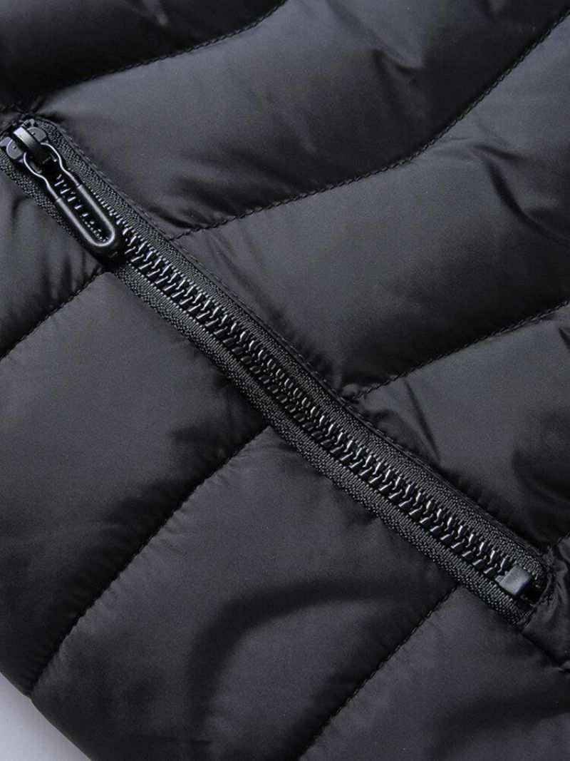 Manteau Thermique À Capuche Détachable Avec Prise Usb Chaude Pour Hommes