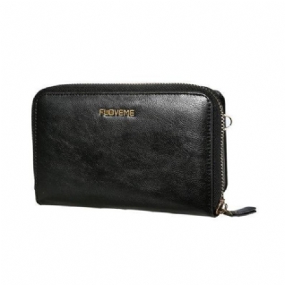 Floveme Femmes 5.5 Pouces Portefeuille De Téléphone Portable En Cuir Pu Pochette Sac À Bandoulière