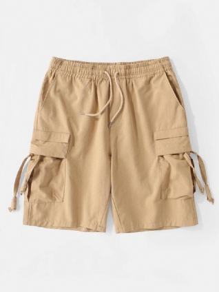 Short Cargo Décontracté 100 % Coton Pour Homme