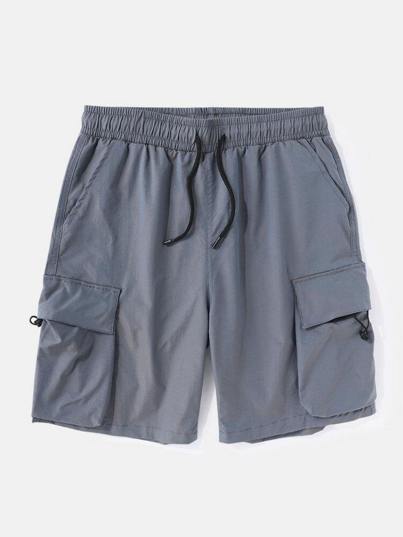 Short Cargo Décontracté À Grande Poche Pour Hommes