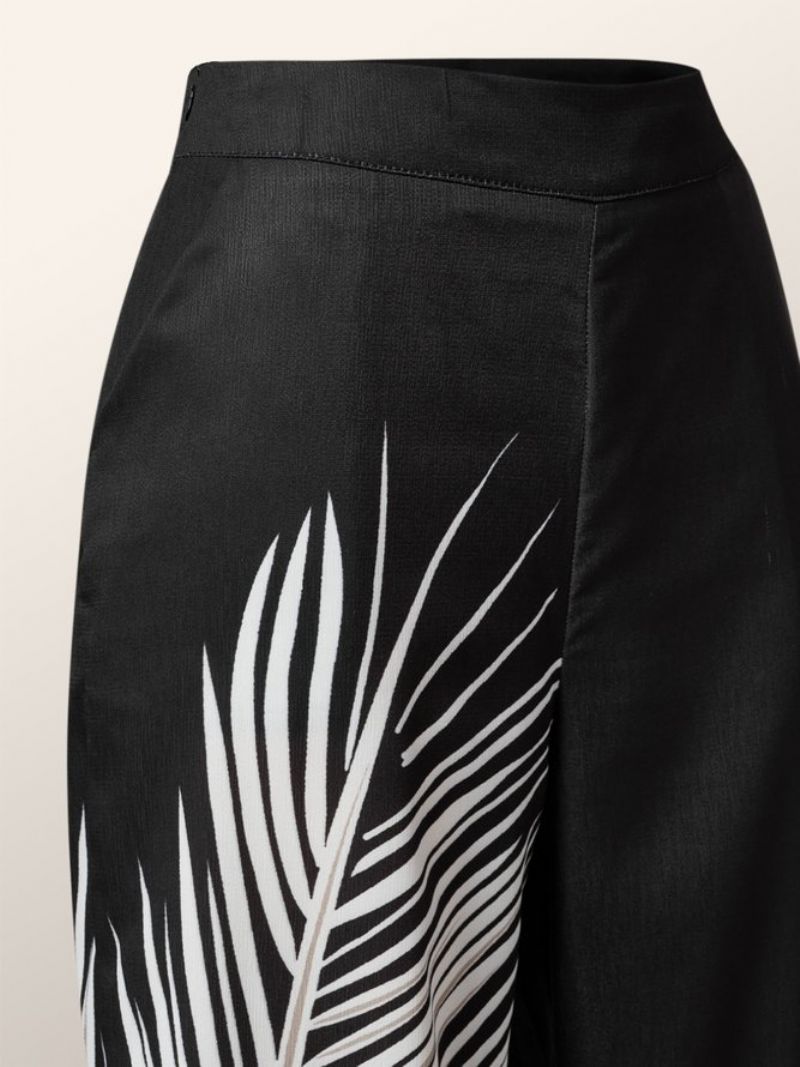 Desserrez Le Pantalon De Mode Des Plantes À Jambes Larges Quotidiennes