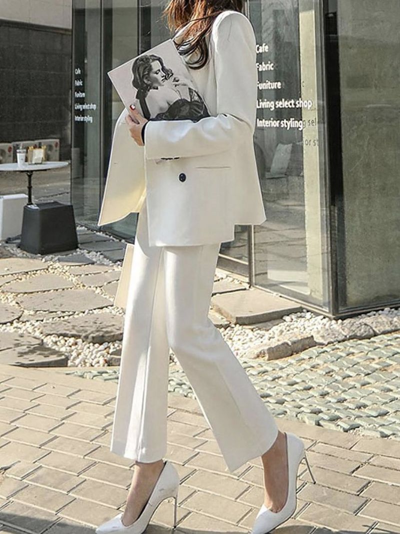 Pantalon À La Cheville Uni À Coupe Régulière