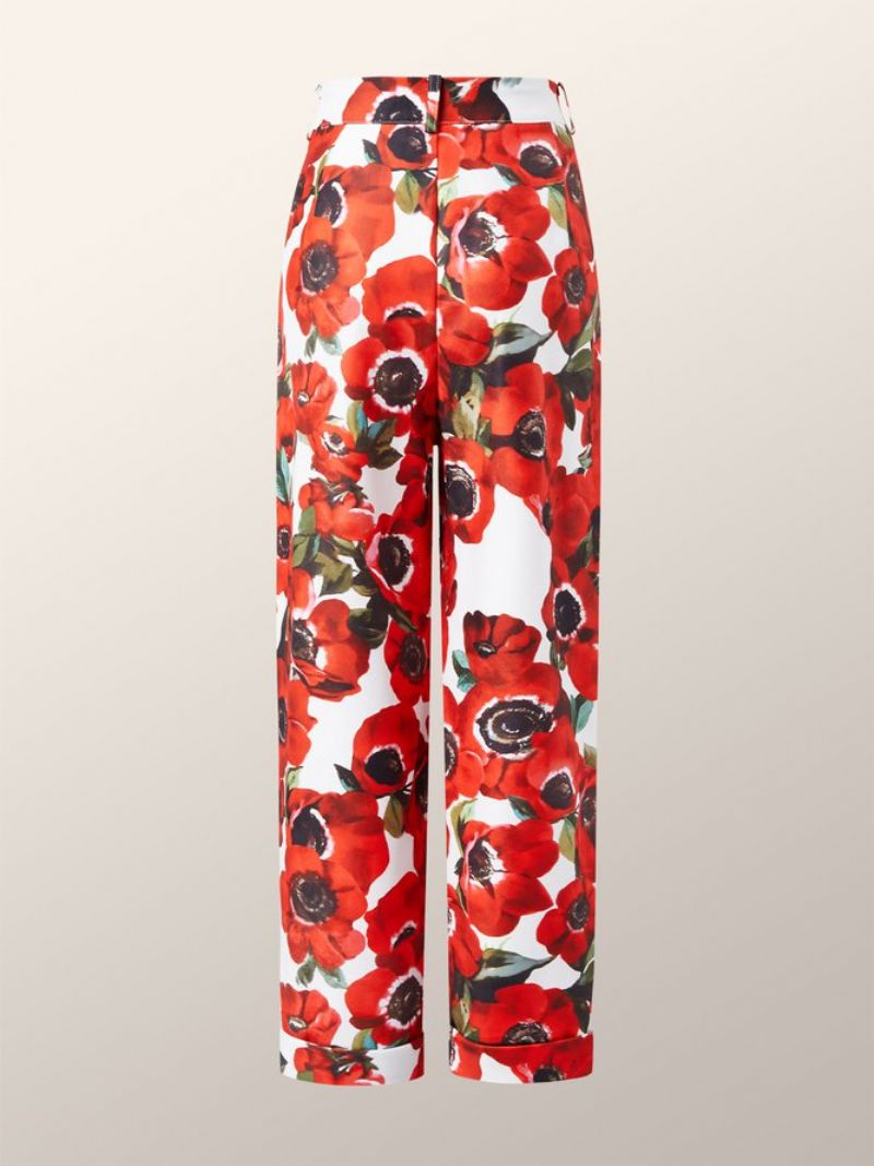 Pantalon Coupe Régulière Pour Femme À Fleurs