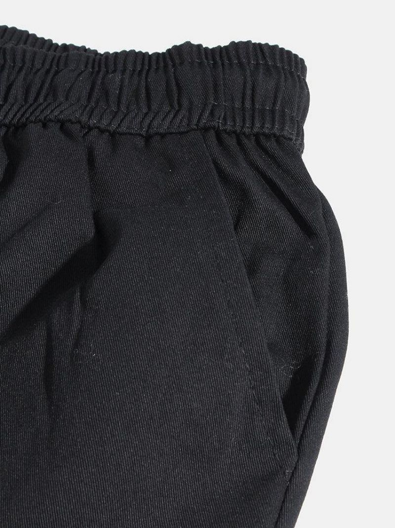 Pantalon De Jogging Cargo En Coton Avec Poche À Boucle Poussoir Pour Hommes