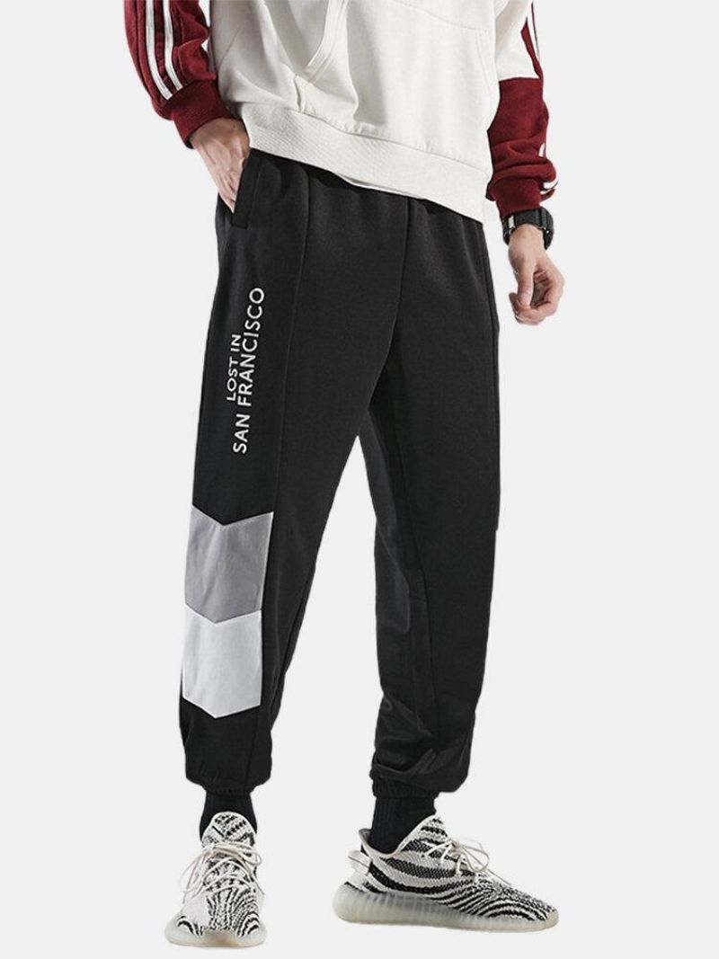 Pantalon De Jogging En Coton À Cordon De Serrage Avec Poche Pour Hommes