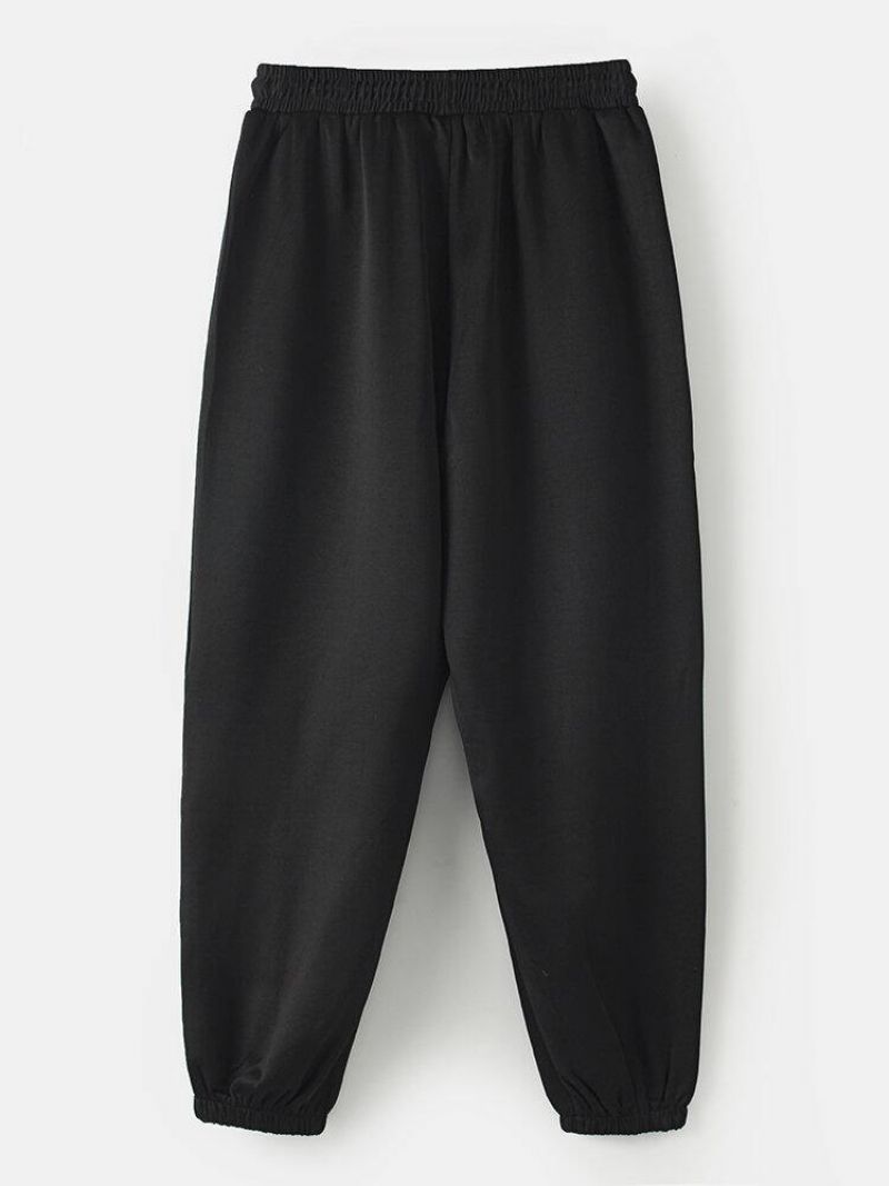 Pantalon De Jogging En Coton À Cordon De Serrage Avec Poche Pour Hommes