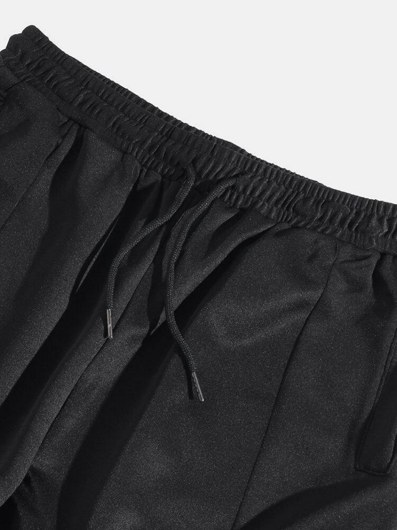 Pantalon De Jogging En Coton À Cordon De Serrage Avec Poche Pour Hommes