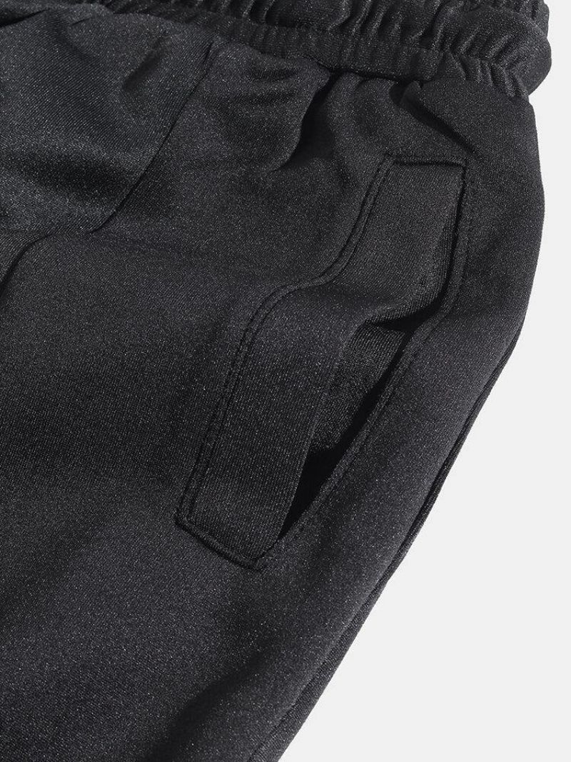 Pantalon De Jogging En Coton À Cordon De Serrage Avec Poche Pour Hommes