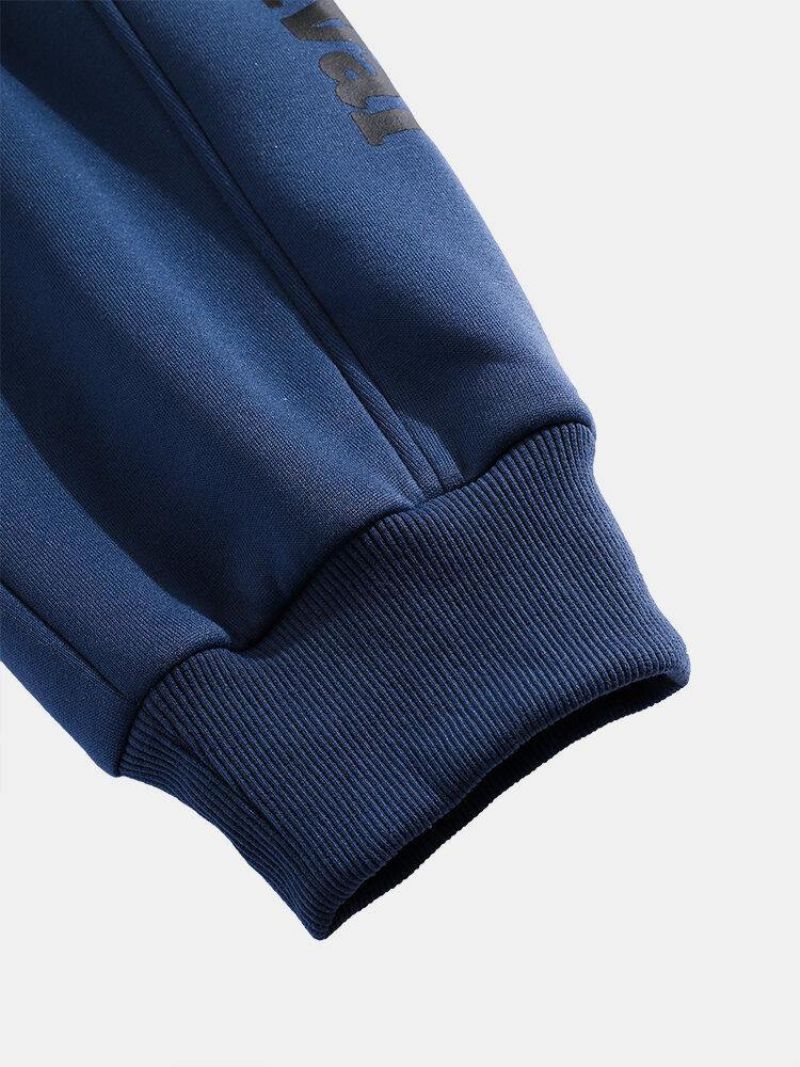 Pantalon De Jogging Décontracté À Cordon De Serrage Pour Hommes De Couleur Unie