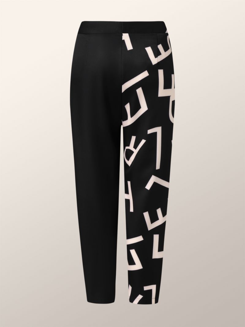 Pantalon De Mode Urban Split Joint Text Letters