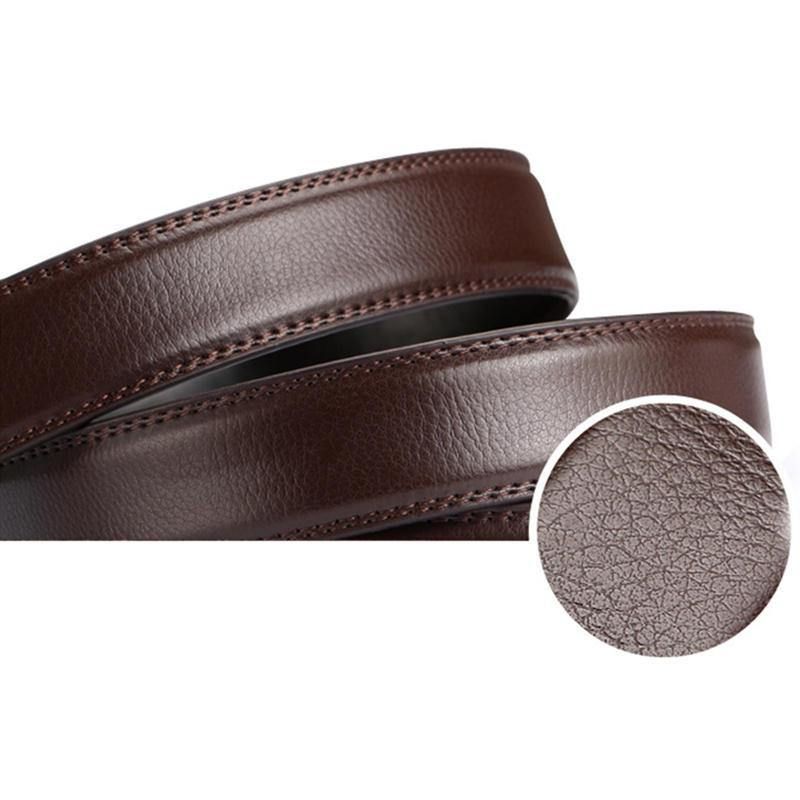 Ceinture En Cuir À Boucle Automatique Extérieure Décontractée Pour Hommes