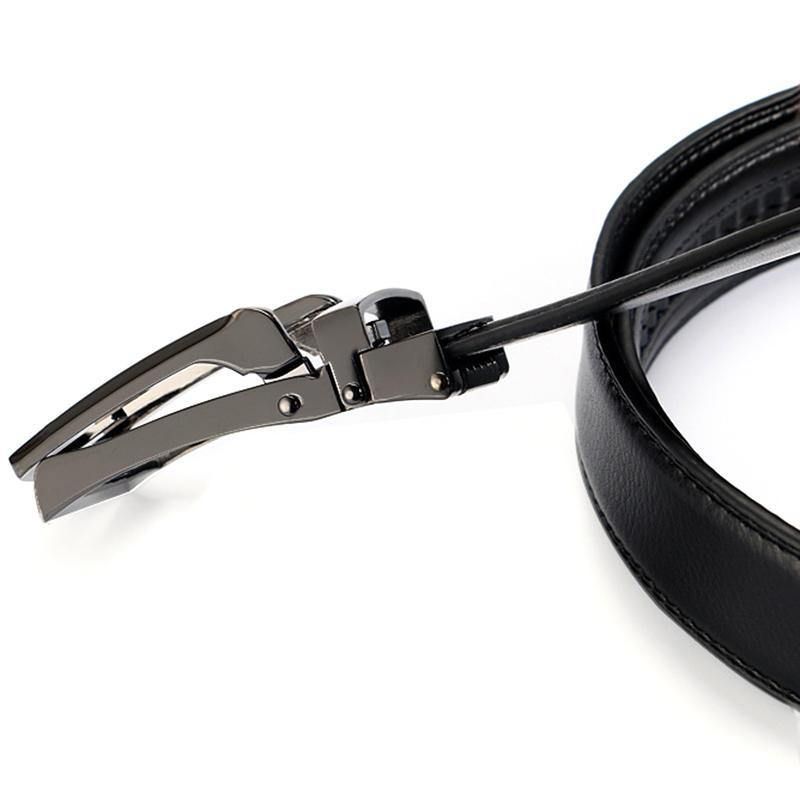 Ceinture En Cuir À Boucle Automatique Extérieure Décontractée Pour Hommes