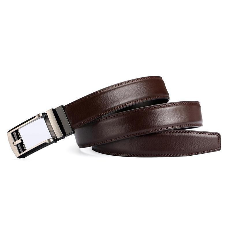 Ceinture En Cuir À Boucle Automatique Extérieure Décontractée Pour Hommes