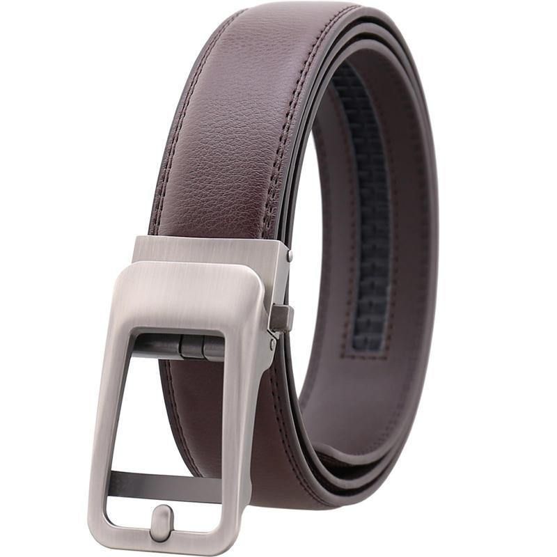 Ceinture En Cuir À Boucle Automatique En Cuir De Vachette Pour Hommes De 125 cm