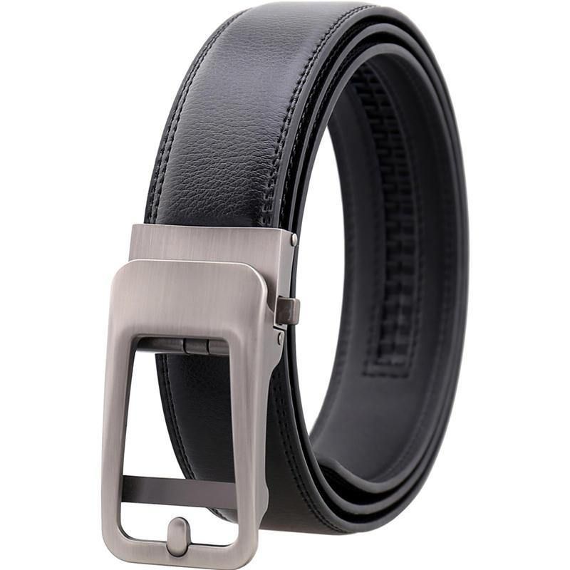 Ceinture En Cuir À Boucle Automatique En Cuir De Vachette Pour Hommes De 125 cm