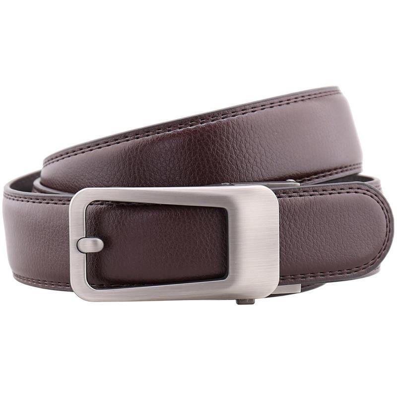 Ceinture En Cuir À Boucle Automatique En Cuir De Vachette Pour Hommes De 125 cm