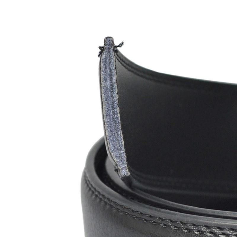 Ceinture En Cuir À Boucle Automatique En Cuir De Vachette Pour Hommes De 125 cm