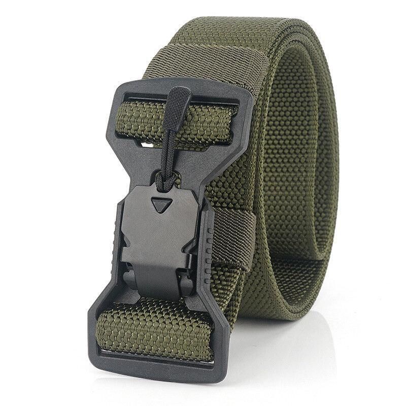 Ceinture Tactique En Nylon Décontractée Pour Hommes De 125 cm Boucle De Fonction D'aimant En Plastique Ceintures Militaires