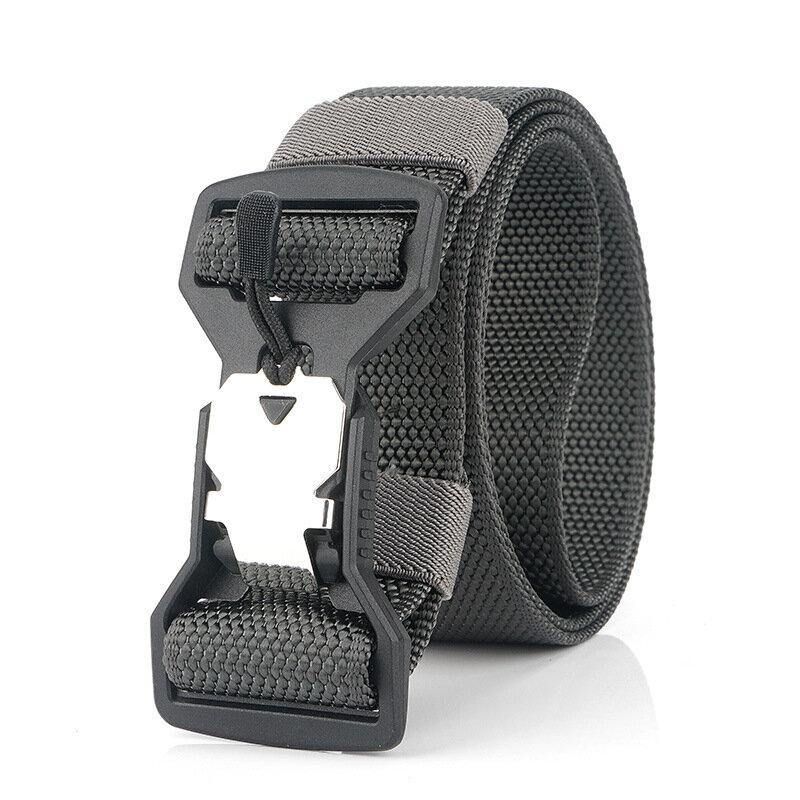 Ceinture Tactique En Nylon Décontractée Pour Hommes De 125 cm Boucle De Fonction D'aimant En Plastique Ceintures Militaires