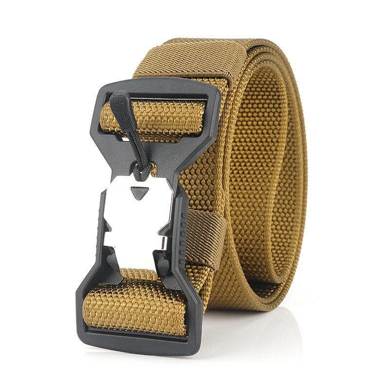 Ceinture Tactique En Nylon Décontractée Pour Hommes De 125 cm Boucle De Fonction D'aimant En Plastique Ceintures Militaires