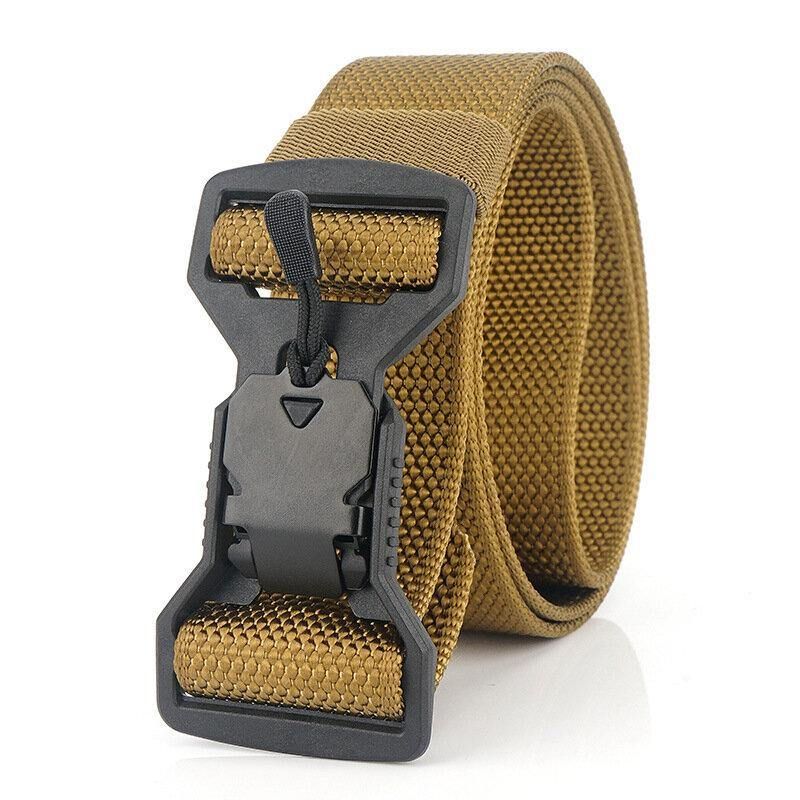 Ceinture Tactique En Nylon Décontractée Pour Hommes De 125 cm Boucle De Fonction D'aimant En Plastique Ceintures Militaires