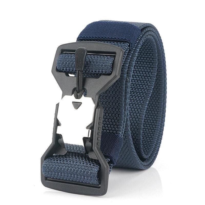 Ceinture Tactique En Nylon Décontractée Pour Hommes De 125 cm Boucle De Fonction D'aimant En Plastique Ceintures Militaires