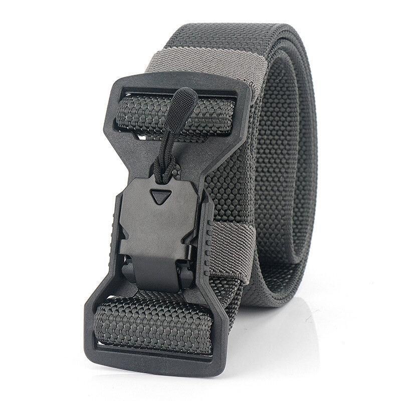 Ceinture Tactique En Nylon Décontractée Pour Hommes De 125 cm Boucle De Fonction D'aimant En Plastique Ceintures Militaires