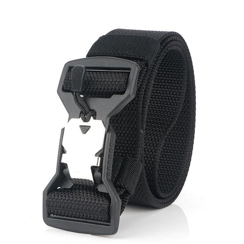 Ceinture Tactique En Nylon Décontractée Pour Hommes De 125 cm Boucle De Fonction D'aimant En Plastique Ceintures Militaires