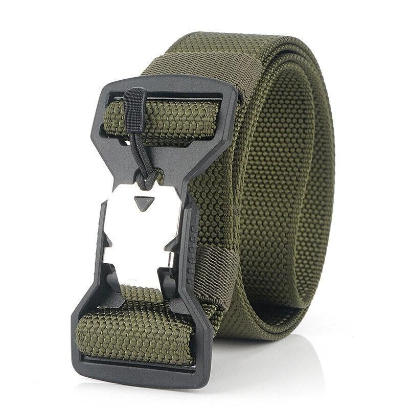 Ceinture Tactique En Nylon Décontractée Pour Hommes De 125 cm Boucle De Fonction D'aimant En Plastique Ceintures Militaires