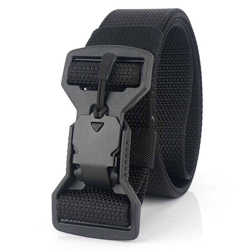 Ceinture Tactique En Nylon Décontractée Pour Hommes De 125 cm Boucle De Fonction D'aimant En Plastique Ceintures Militaires