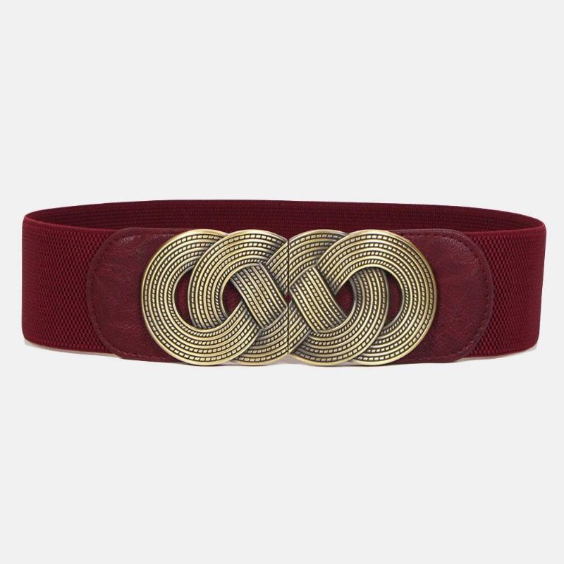 Femmes Rétro Large Ceinture Décorative Ceinture Sauvage Jupe Ceinture Robe Accessoires Ceinture