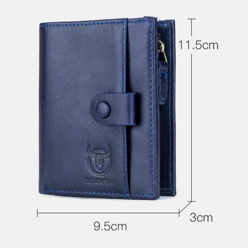 Bullcaptain Porte-cartes De Visite Détachable Vintage En Cuir Véritable Pour Homme