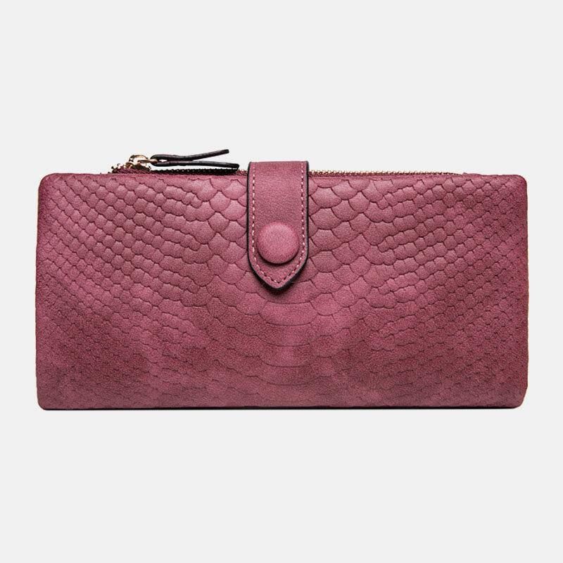 Femmes 23 Fentes Pour Cartes Crocodile Pattern Long Wallet Purse Phone Bag