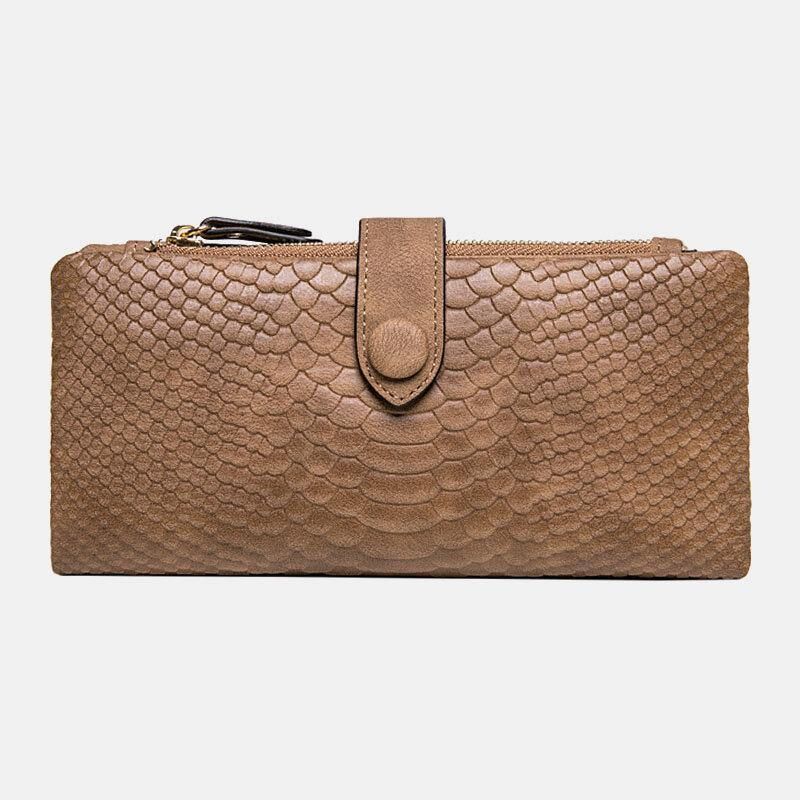 Femmes 23 Fentes Pour Cartes Crocodile Pattern Long Wallet Purse Phone Bag