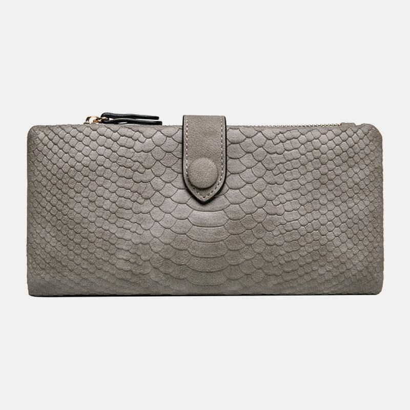 Femmes 23 Fentes Pour Cartes Crocodile Pattern Long Wallet Purse Phone Bag