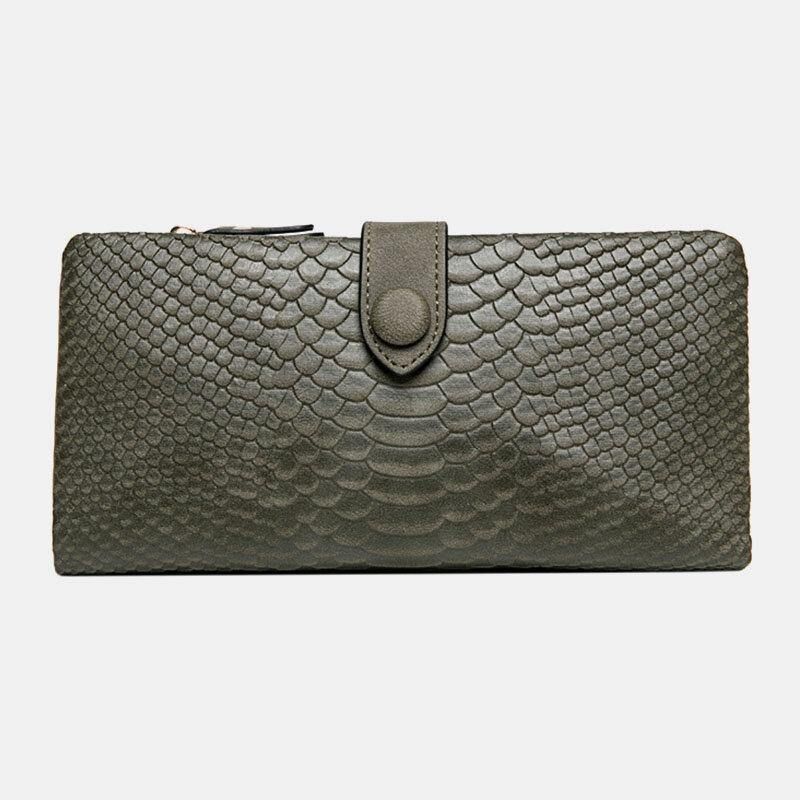 Femmes 23 Fentes Pour Cartes Crocodile Pattern Long Wallet Purse Phone Bag