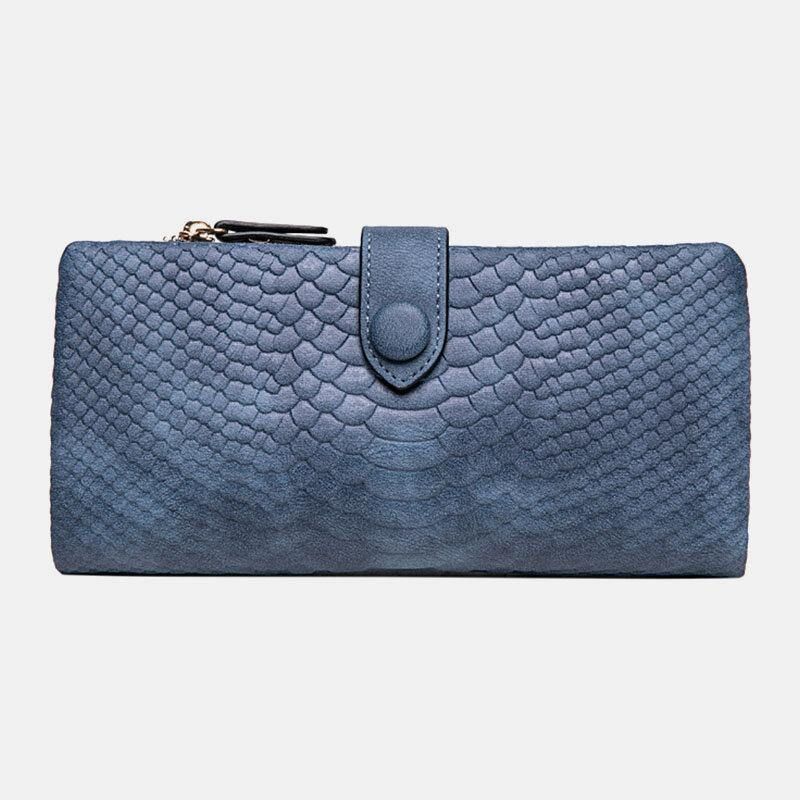 Femmes 23 Fentes Pour Cartes Crocodile Pattern Long Wallet Purse Phone Bag