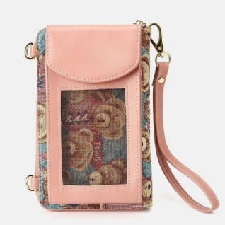 Femmes Ours Motif 12 Fentes Pour Cartes Téléphone Sac À Main Sac À Bandoulière Embrayages Sac