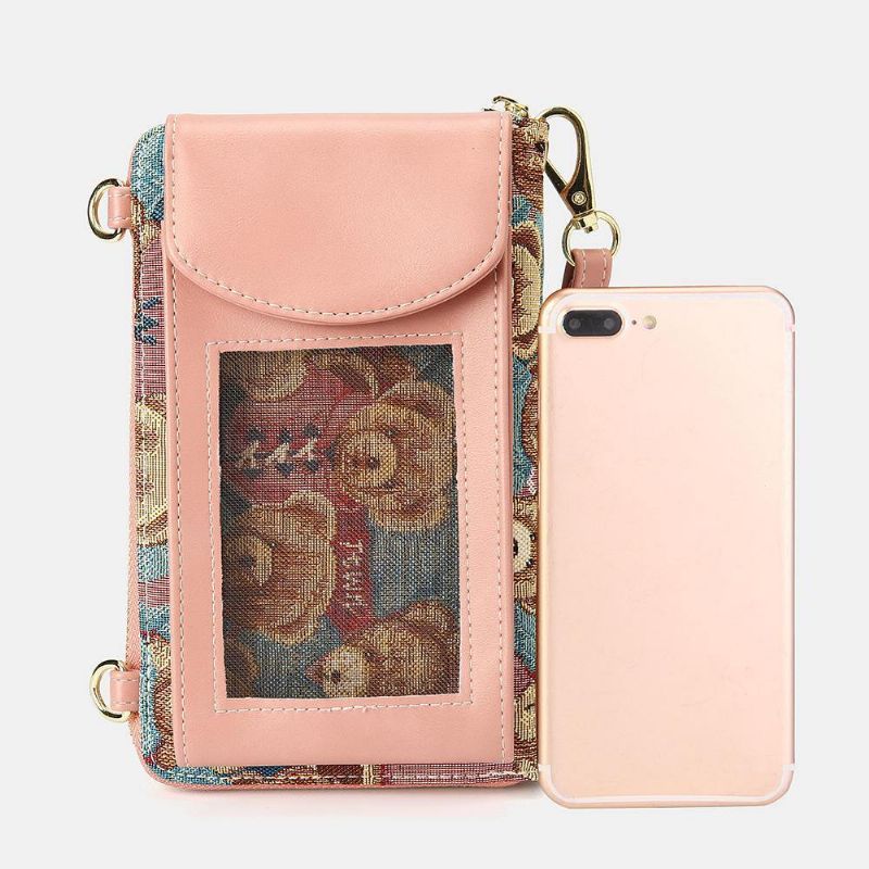 Femmes Ours Motif 12 Fentes Pour Cartes Téléphone Sac À Main Sac À Bandoulière Embrayages Sac