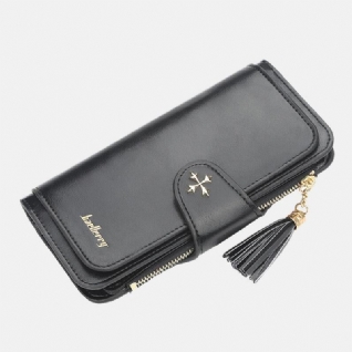 Multi-slots Portefeuille Long Porte-cartes Porte-téléphone Pour Femme