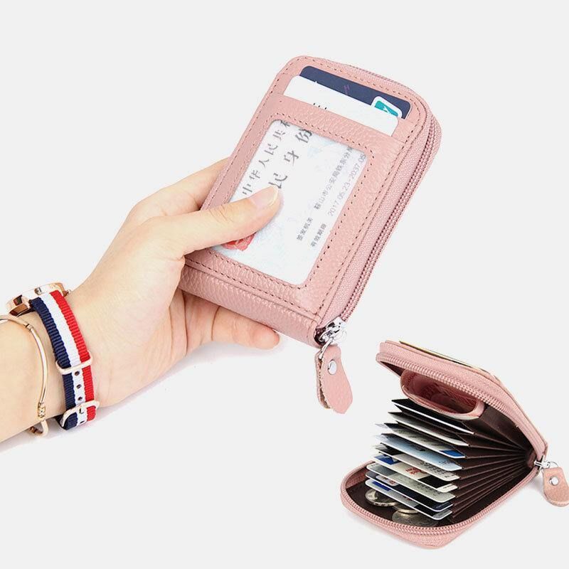 Porte-cartes Porte-cartes Porte-cartes En Cuir Véritable Rfid Antivol En Forme D'organe Pour Femmes