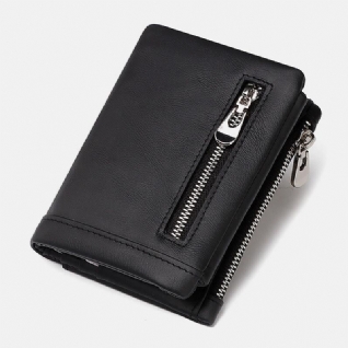 Portefeuille Porte-cartes Multi-emplacements Rfid En Cuir Véritable Pour Hommes