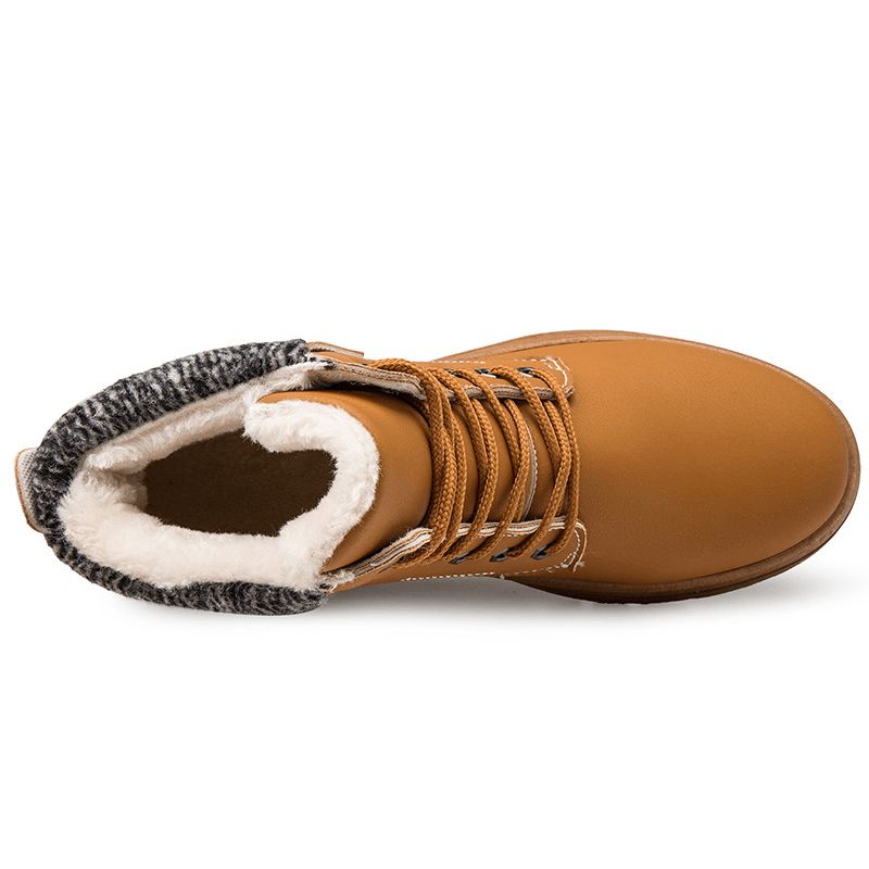 Bottes D'outillage De Neige Antidérapantes Pour Hommes Avec Doublure En Peluche Chaude