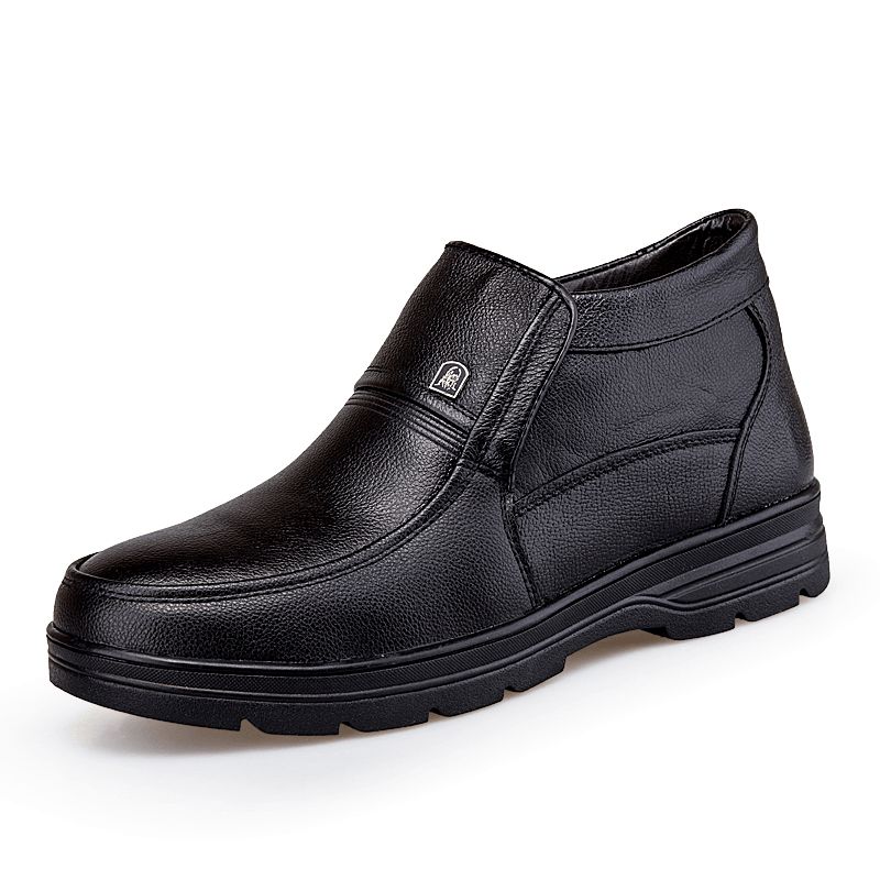 Bottines Décontractées Pour Hommes Confortables Imperméables Antidérapantes Chaudes Et Douces