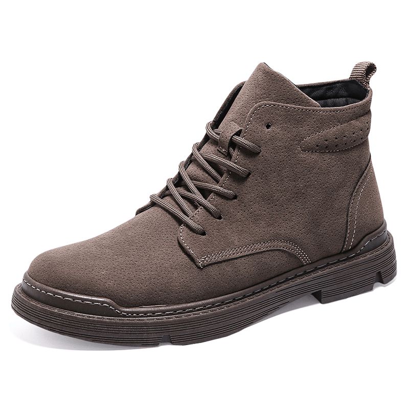 Bottines D'outillage Casaul En Cuir Microfibre Simples Rétro Pour Hommes