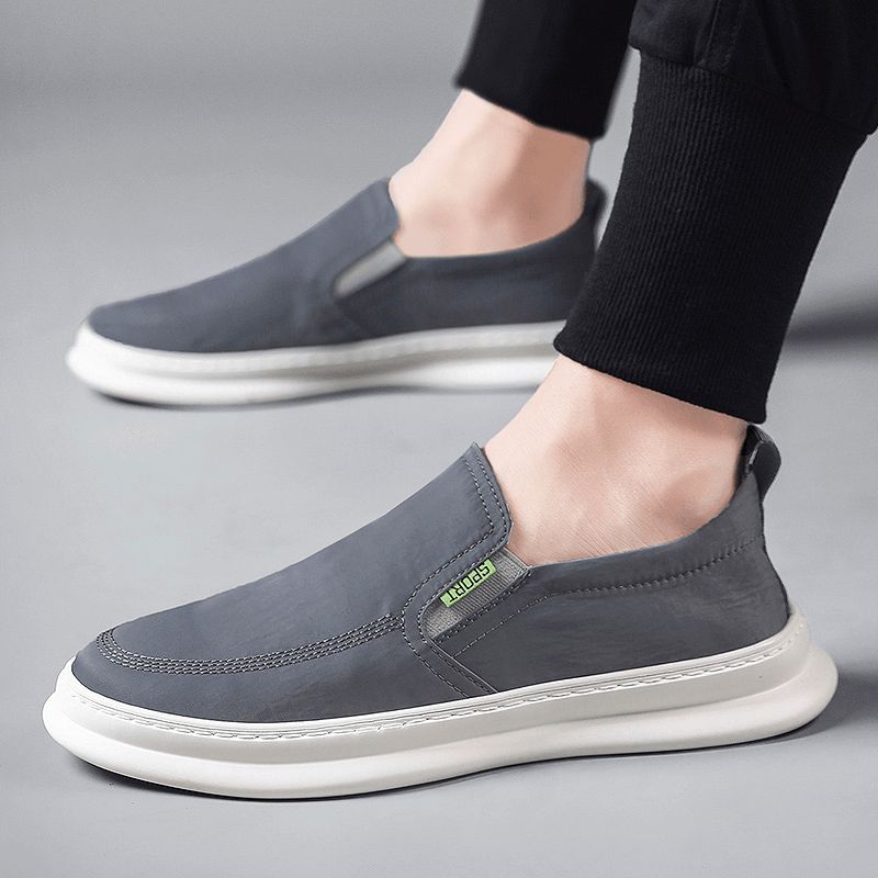 Chaussures De Conduite Respirantes En Tissu De Soie Glacée Pour Hommes