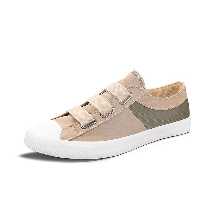 Hommes Colorblock Comfy Respirant Elastic Band À Enfiler Casual Daily Canvas Sneakers