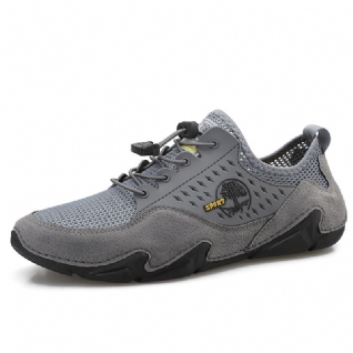 Hommes Mesh Respirant Bande Élastique Antidérapant Confortable Sports Casual Chaussures