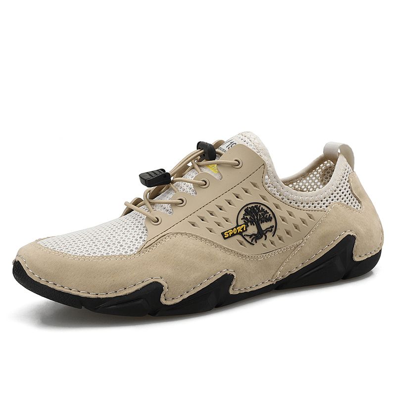 Hommes Mesh Respirant Bande Élastique Antidérapant Confortable Sports Casual Chaussures