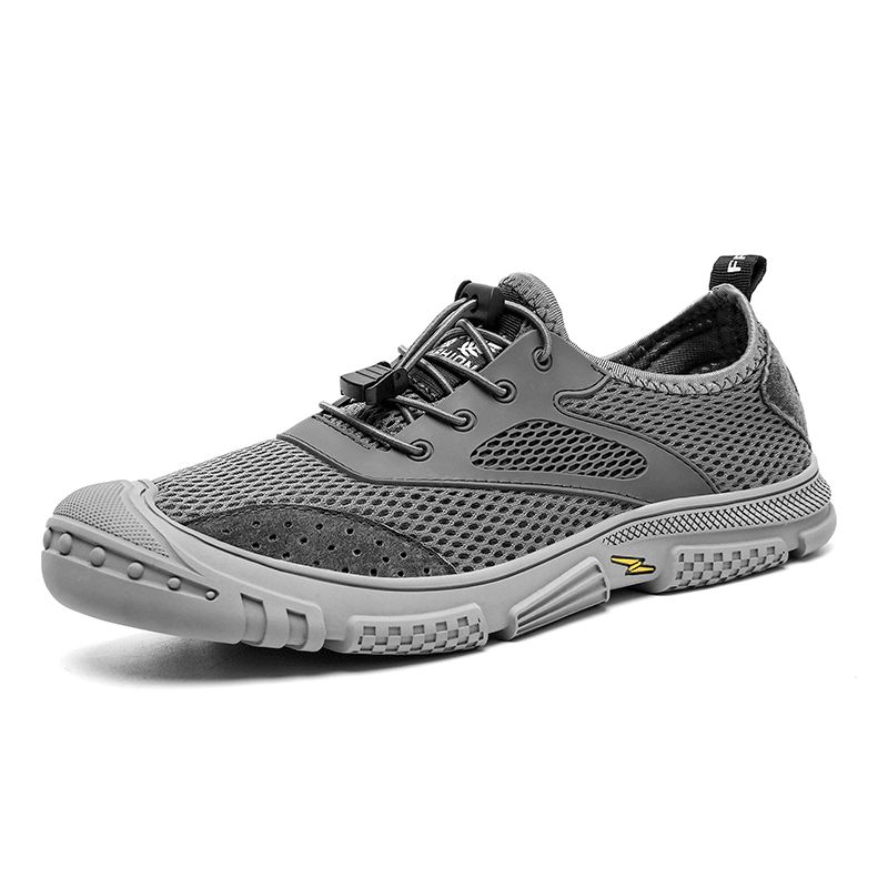 Hommes Mesh Sneaker Casual Respirant Léger Slip Resistant Toe Protected Soft Shoes